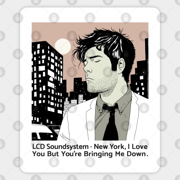 : LCD Soundsystem ::: Retro Style Fan Design  : Magnet by unknown_pleasures